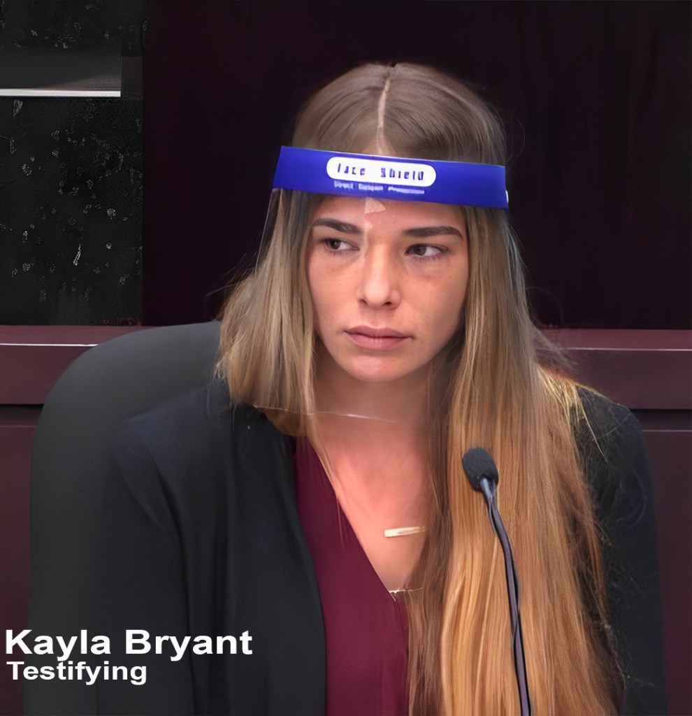 Kayla Bryant in court agrees that her initial statement of being harassed was false